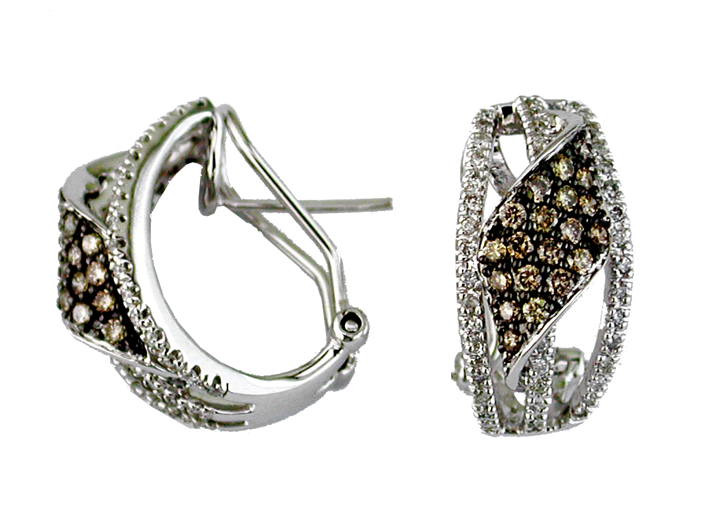 DIAMOND &MOCHA DIAMOND EARRING