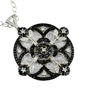 BLACK DIAMOND & DIA PENDANT