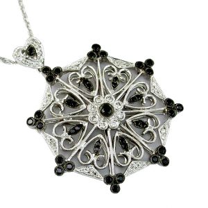 BLACK DIAMOND & DIA PENDANT