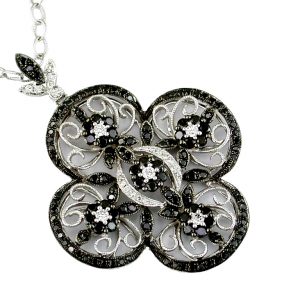 BLACK DIAMOND & DIA PENDANT