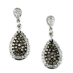 DIAMOND & MOCHA ‘DIA’ EARRING