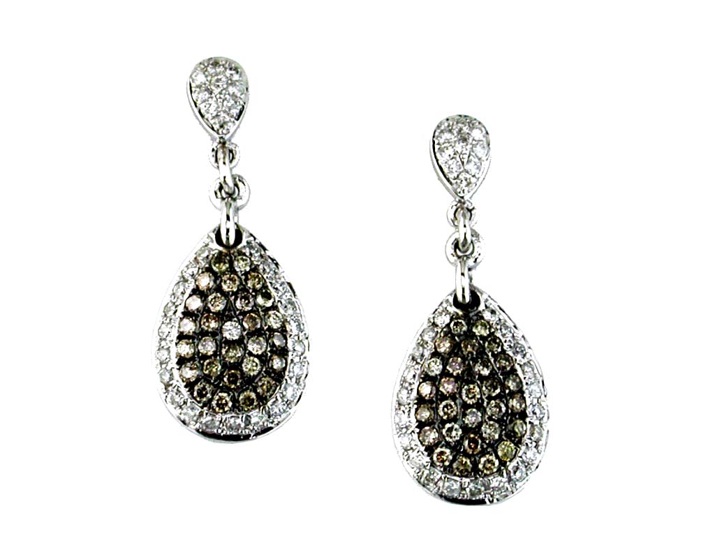 DIAMOND & MOCHA 'DIA' EARRING