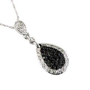 BLACK DIAMOND & DIA PENDANT
