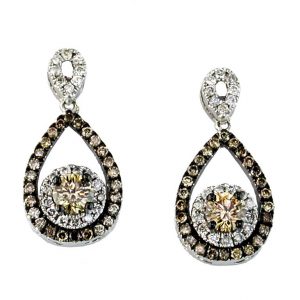 DIAMOND & MOCHA ‘DIA’ EARRING