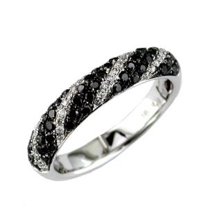 BLACK DIAMOND & DIAMOND RING