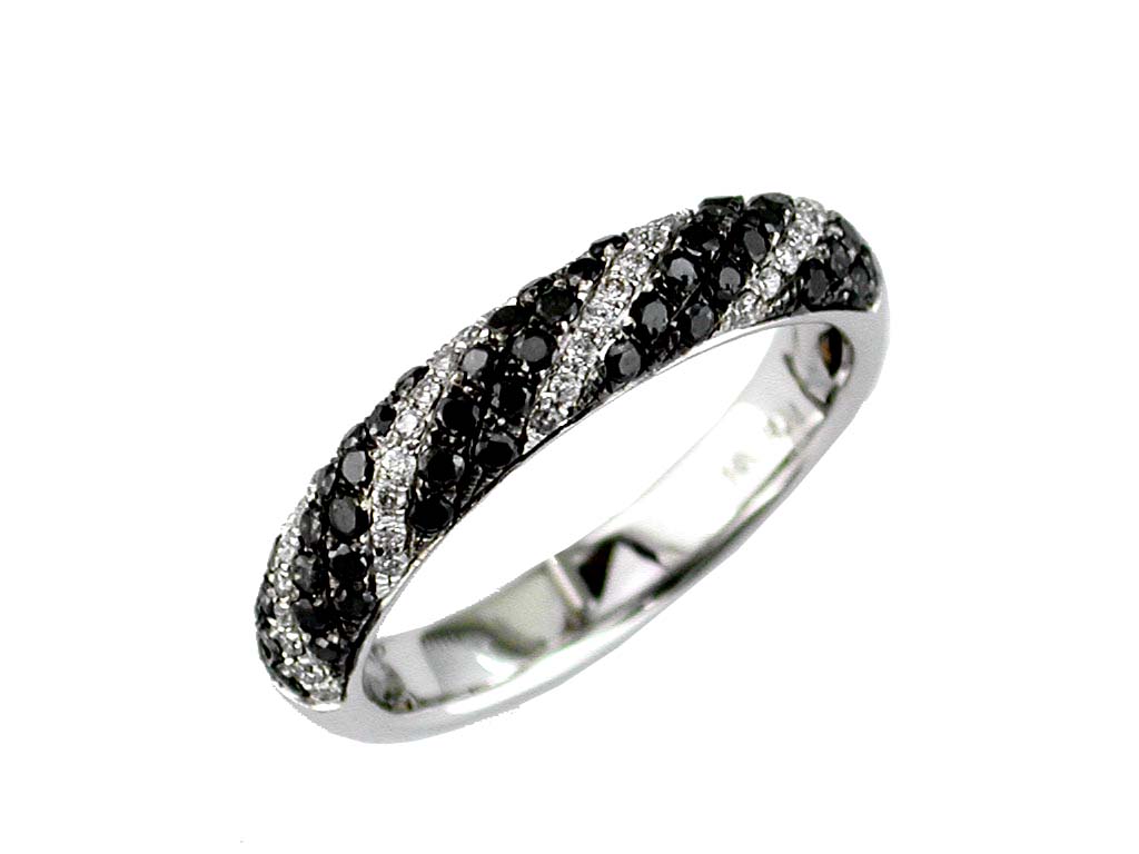 BLACK DIAMOND & DIAMOND RING