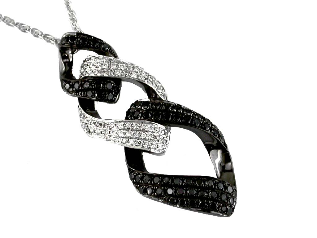 BLACK DIAMOND & DIA PENDANT