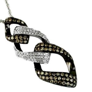 DIAMOND & MOCHA DIA PENDANT