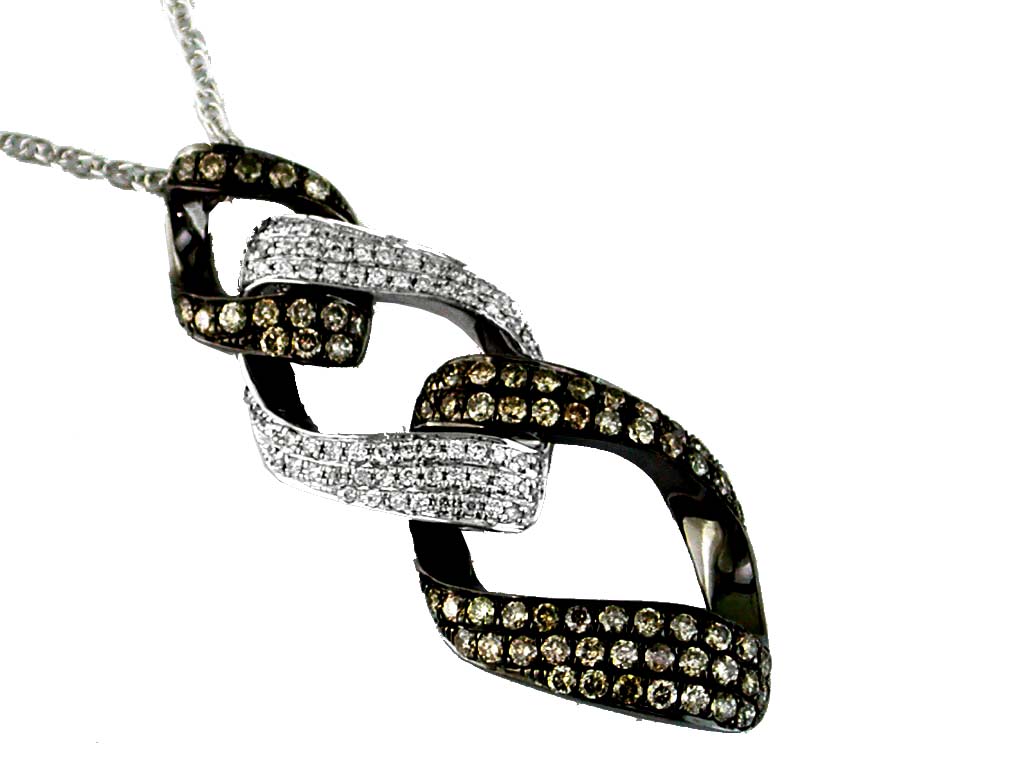DIAMOND & MOCHA DIA PENDANT