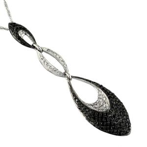 BLACK DIAMOND & DIA PENDANT