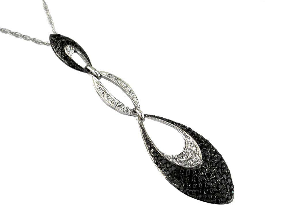 BLACK DIAMOND & DIA PENDANT