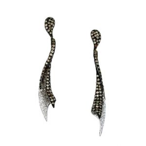 DIAMOND & MOCHA ‘DIA’ EARRING