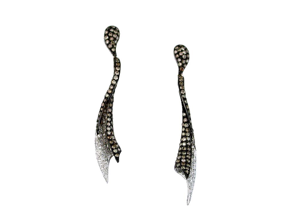 DIAMOND & MOCHA 'DIA' EARRING