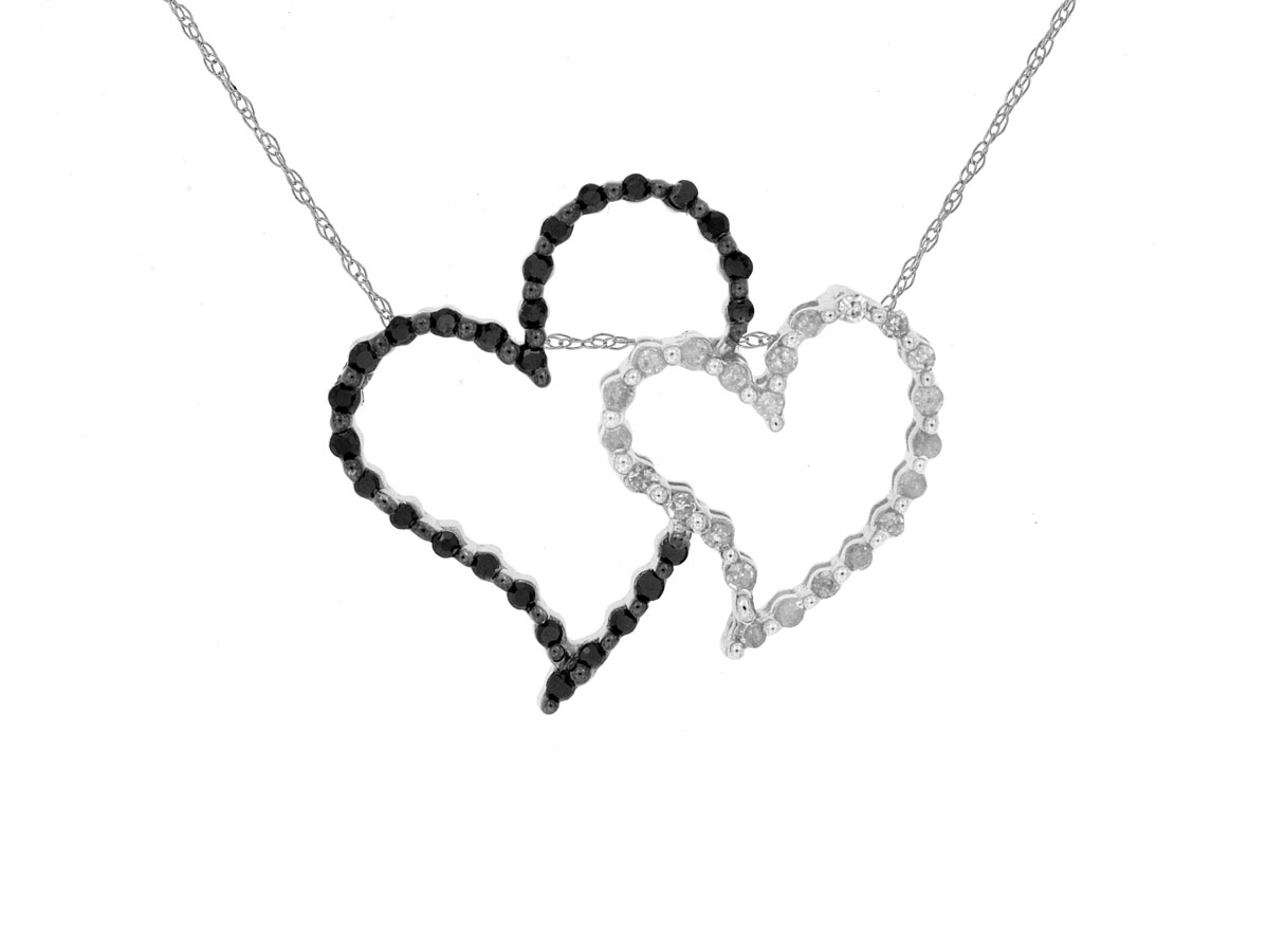 BLACK DIAMOND & DIA PENDANT
