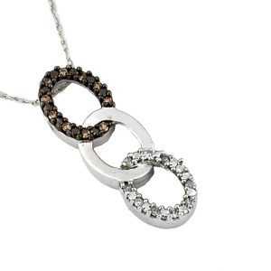 DIAMOND & MOCHA DIA PENDANT