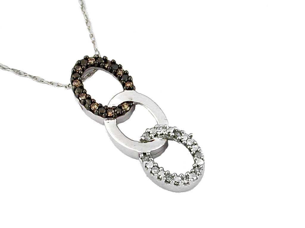 DIAMOND & MOCHA DIA PENDANT