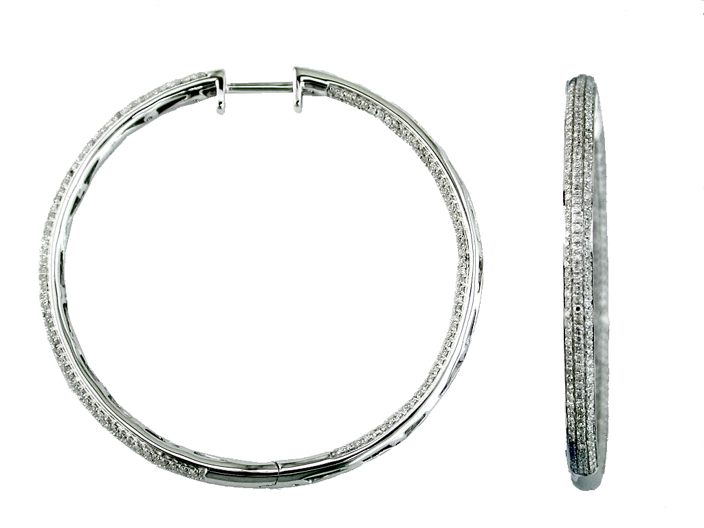 DIAMOND HOOPS 43MM