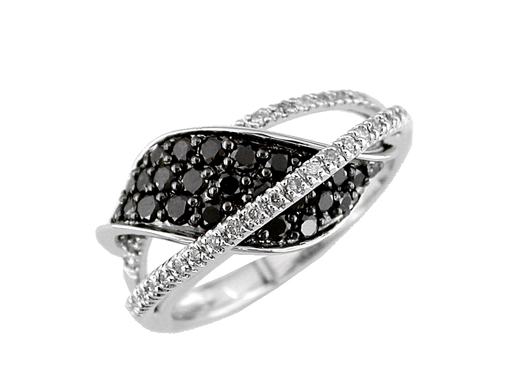 BLACK DIAMOND & DIAMOND RING