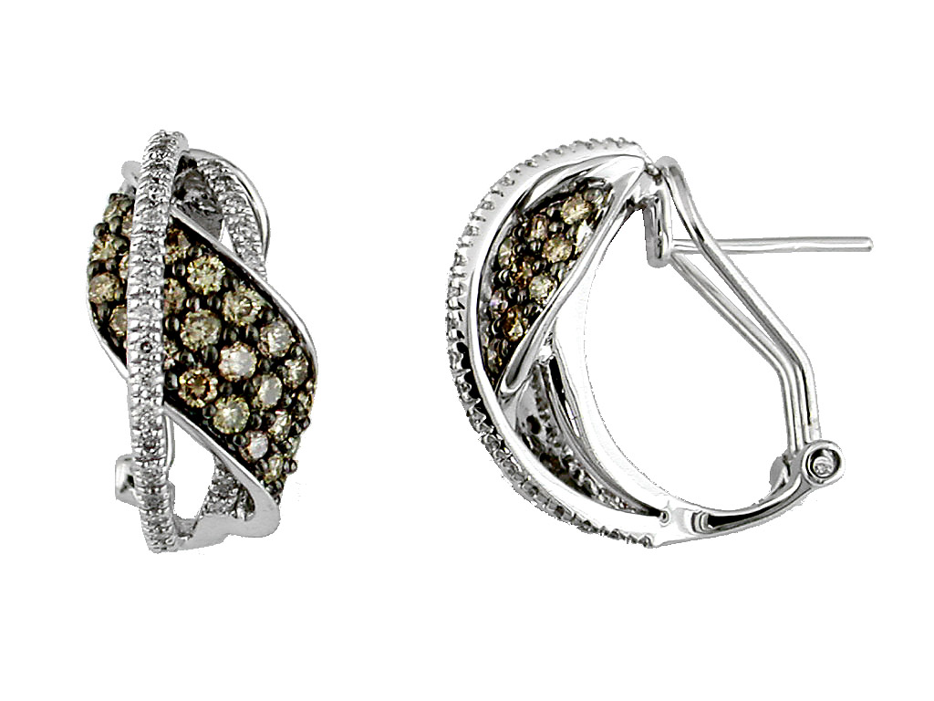 DIAMOND &MOCHA DIAMOND EARRING