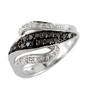 BLACK DIAMOND & DIAMOND RING