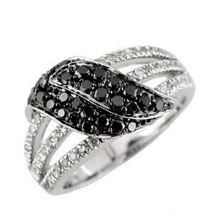 BLACK DIAMOND & DIAMOND RING