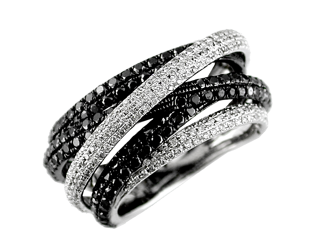 DIAMOND & BLAKE DIAMOND RING