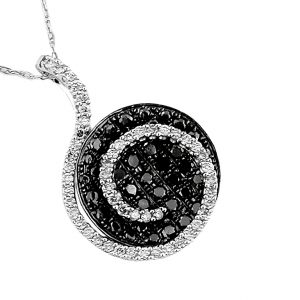 BLACK DIAMOND & DIA PENDANT