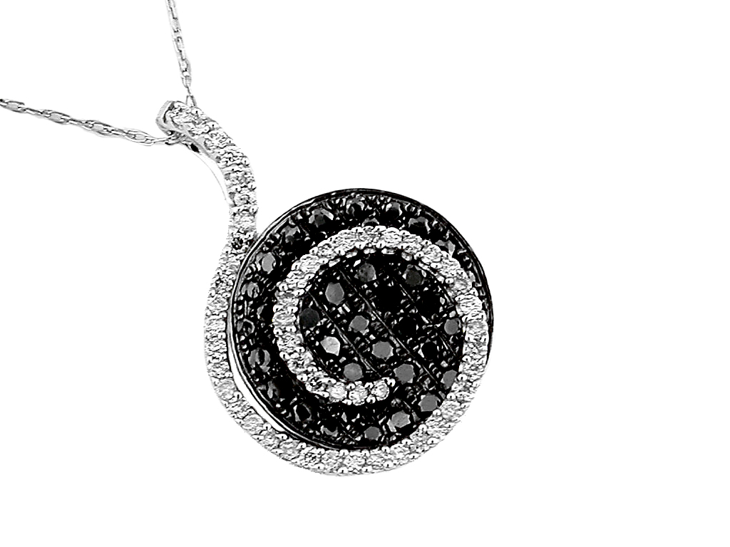 BLACK DIAMOND & DIA PENDANT