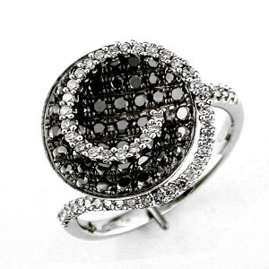 BLACK DIAMOND & DIAMOND RING