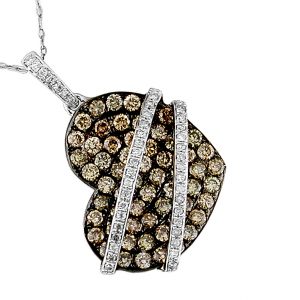 DIAMOND & MOCHA DIA PENDANT
