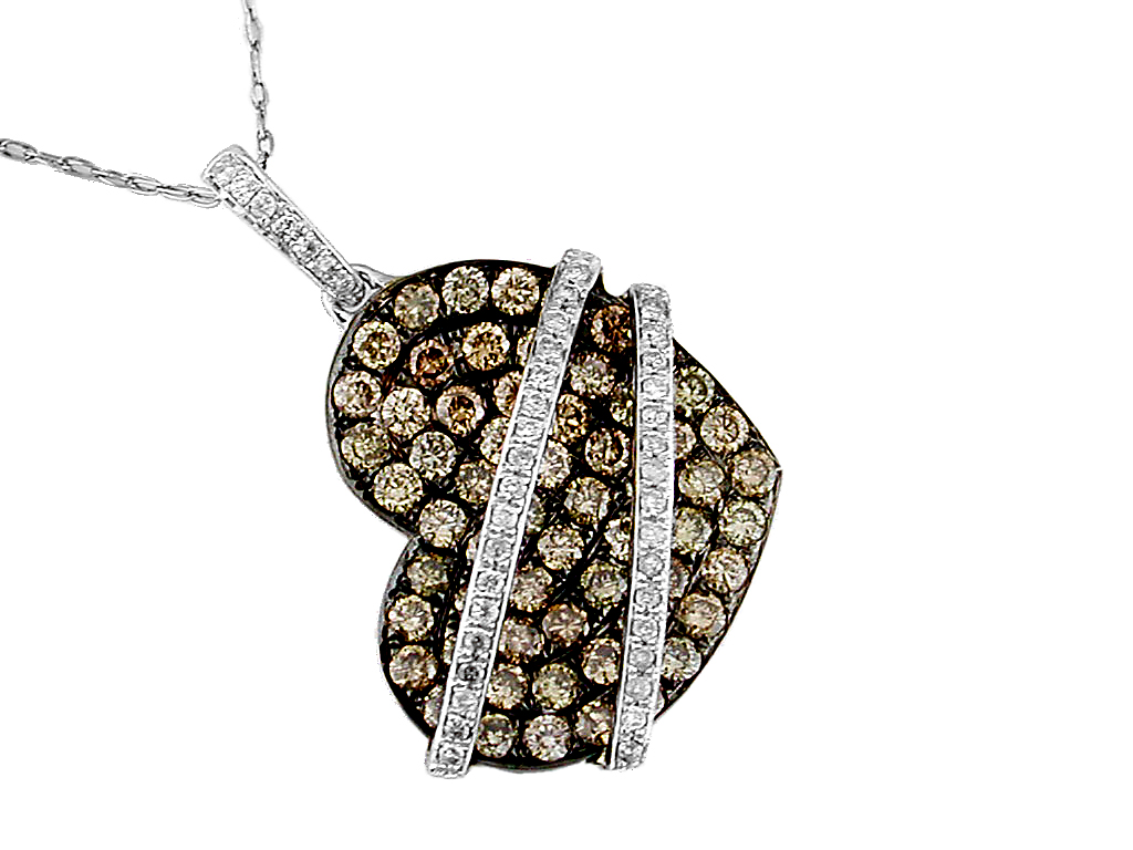 DIAMOND & MOCHA DIA PENDANT