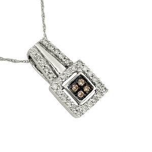 DIAMOND & MOCHA DIA PENDANT