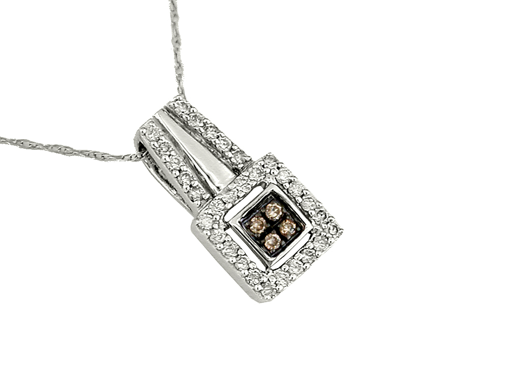 DIAMOND & MOCHA DIA PENDANT