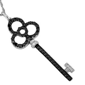 BLACK DIAMOND KEY PENDANT