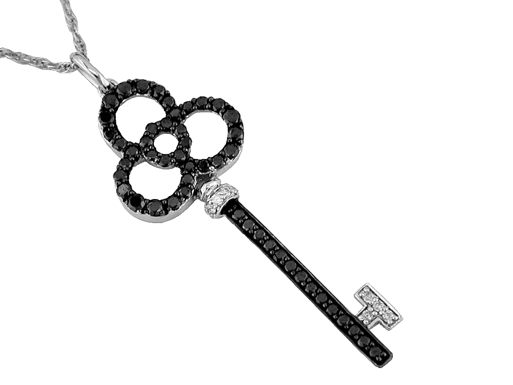 BLACK DIAMOND KEY PENDANT