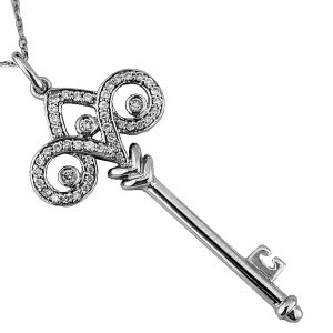 DIAMOND KEY PENDANT