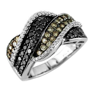 BLACK DIA & MOCHA DIA RING