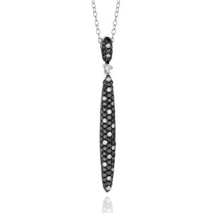 BLACK DIAMOND & DIA PENDANT