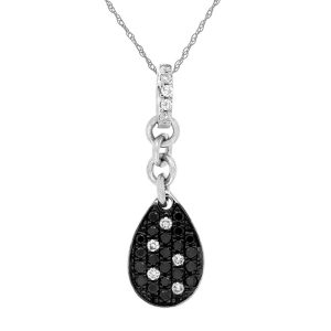 BLACK DIAMOND & DIA PENDANT