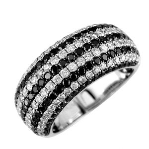 BLACK DIAMOND & DIAMOND RING