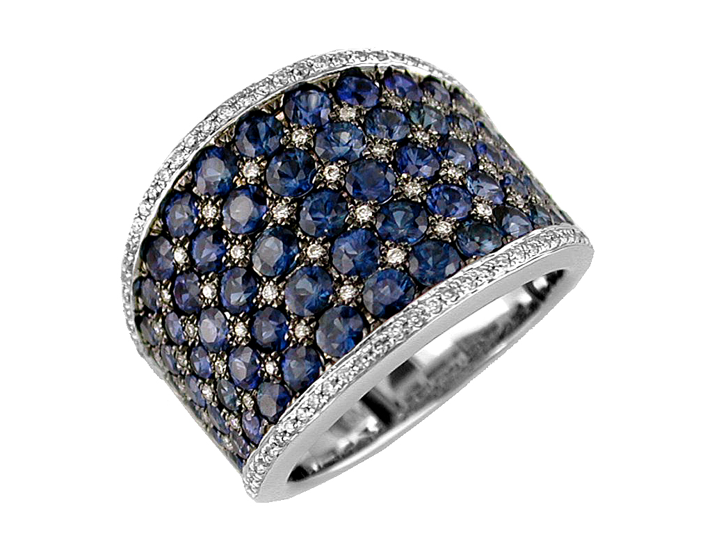 SAPPHIRE & DIAMOND RING