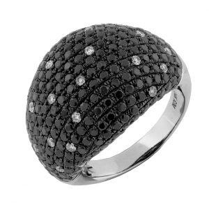 BLACK DIAMOND & DIAMOND RING
