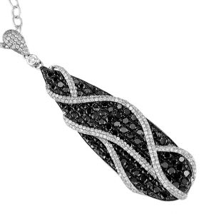 BLACK DIAMOND & DIA PENDANT