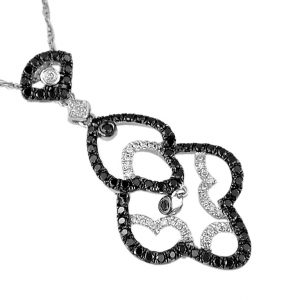 BLACK DIAMOND & DIA PENDANT