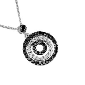 BLACK DIAMOND & DIA PENDANT