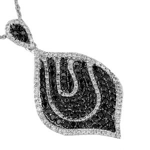 BLACK DIAMOND & DIA PENDANT