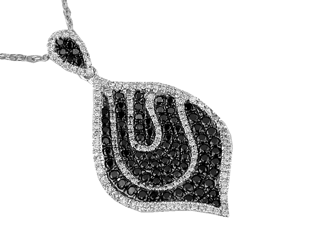 BLACK DIAMOND & DIA PENDANT