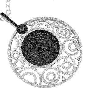 BLACK DIAMOND & DIA PENDANT