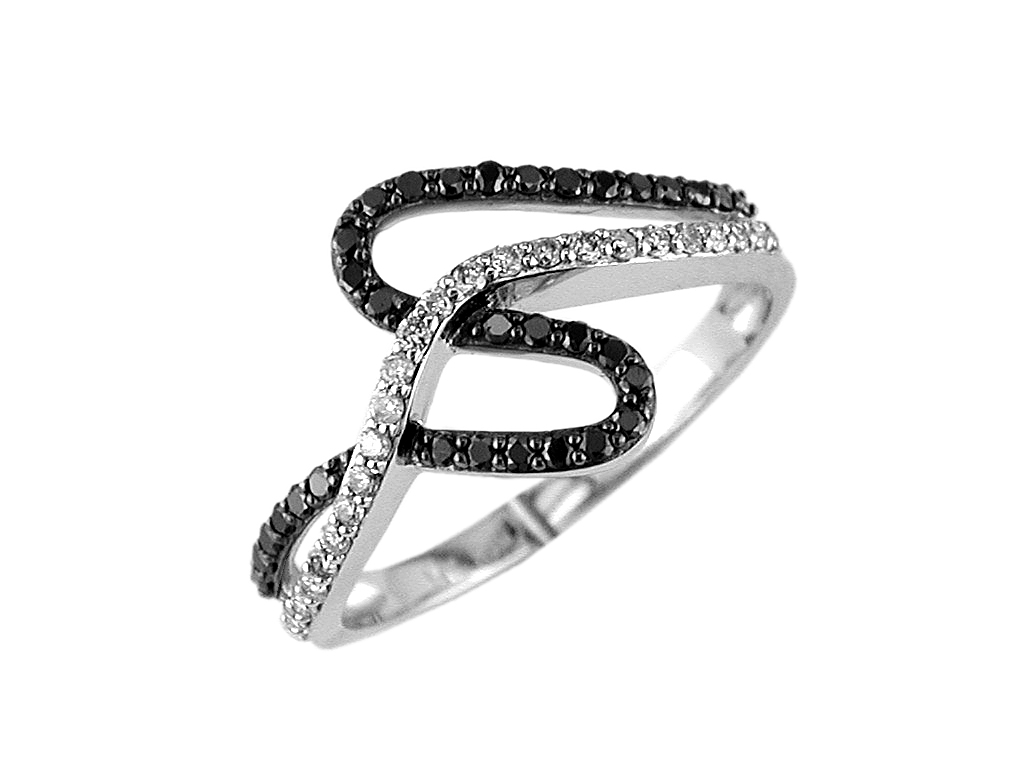 BLACK DIAMOND & DIAMOND RING