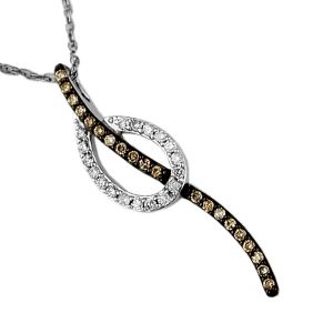 DIAMOND & MOCHA DIA PENDANT